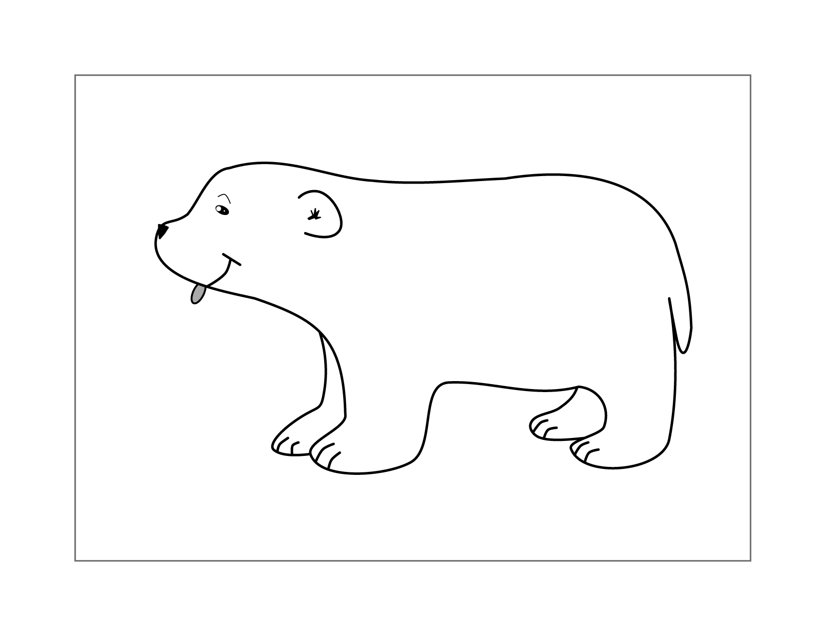 Cute Polar Bear Printable Sheet