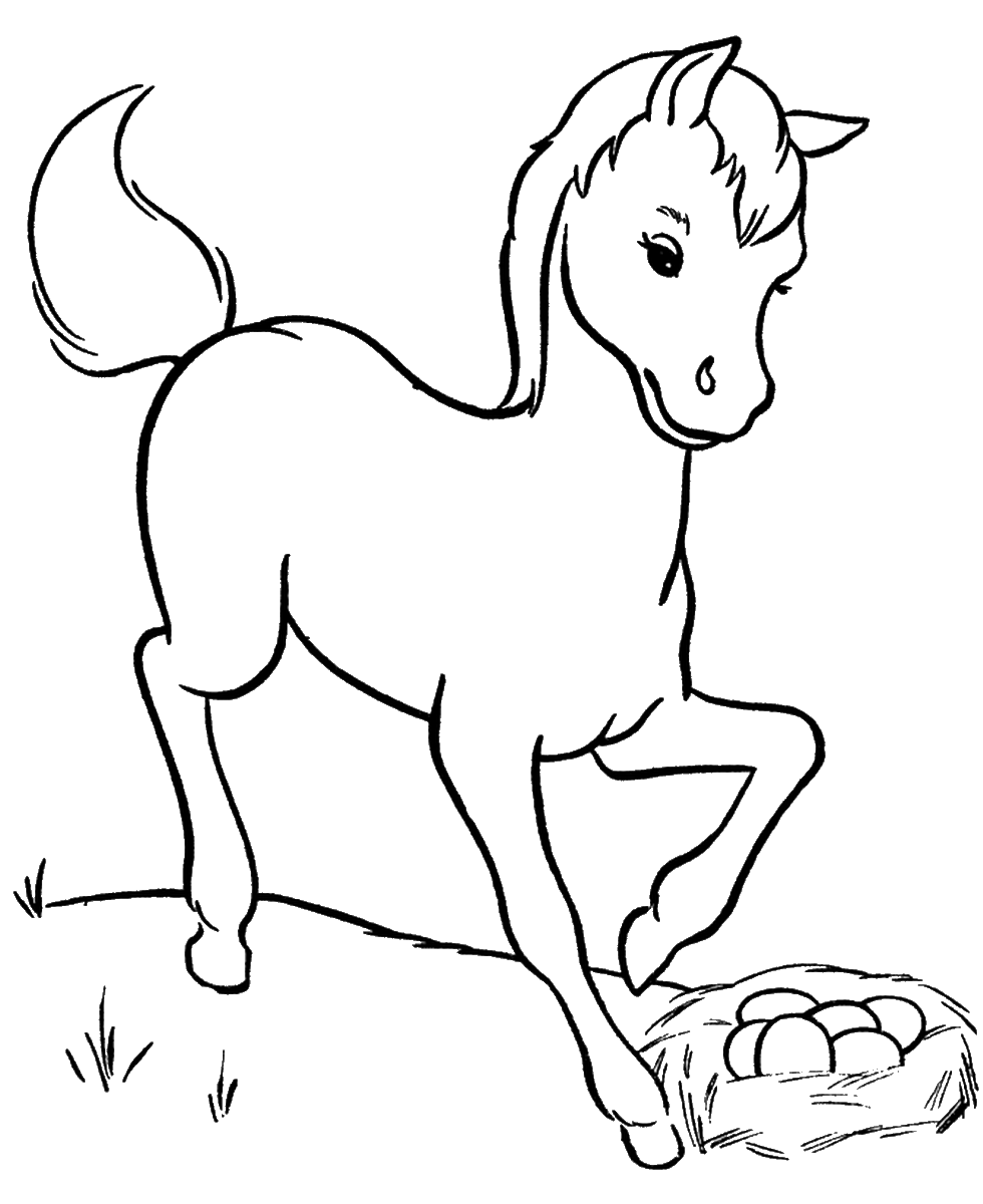 Cute Pony Coloring Page Printable