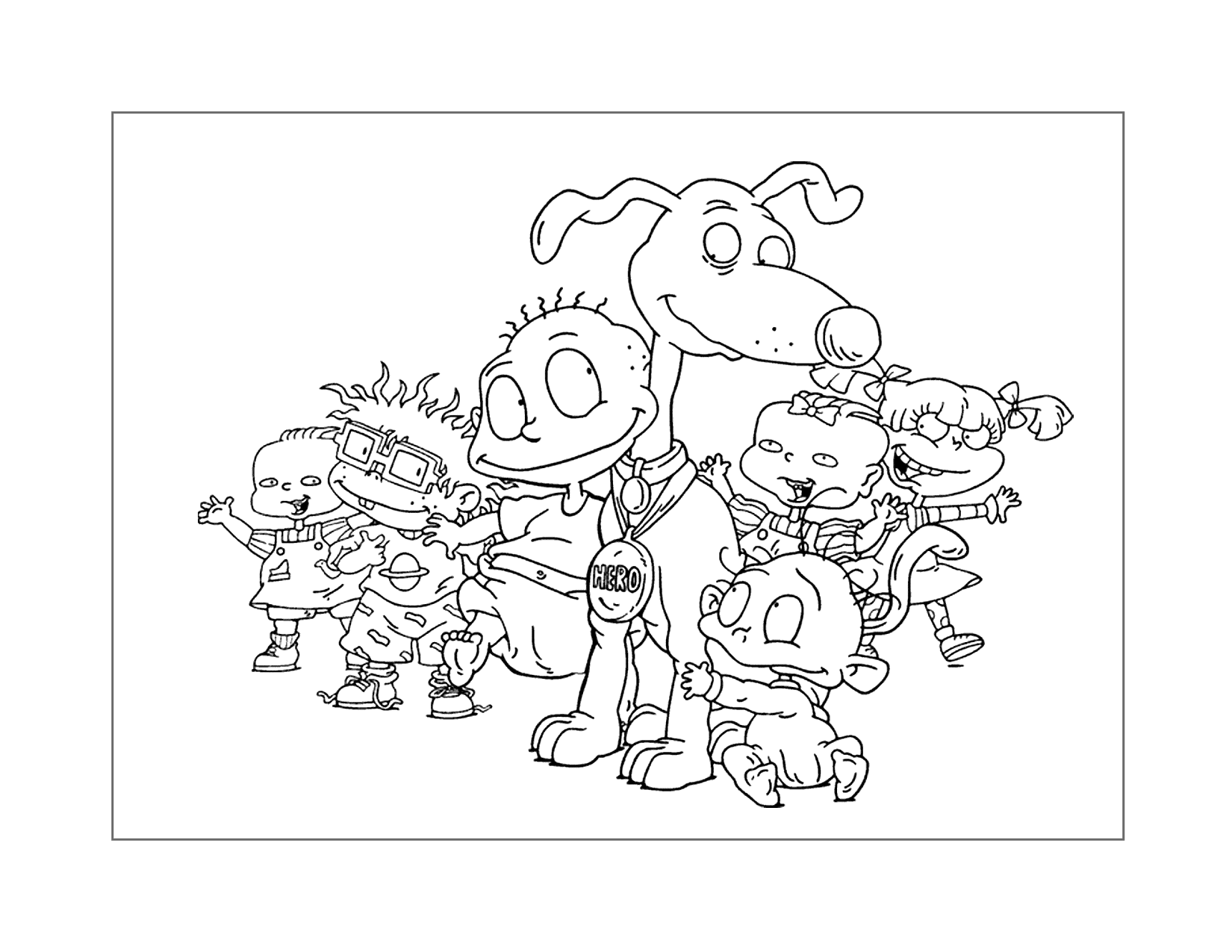 Cute Rugrats Coloring Page