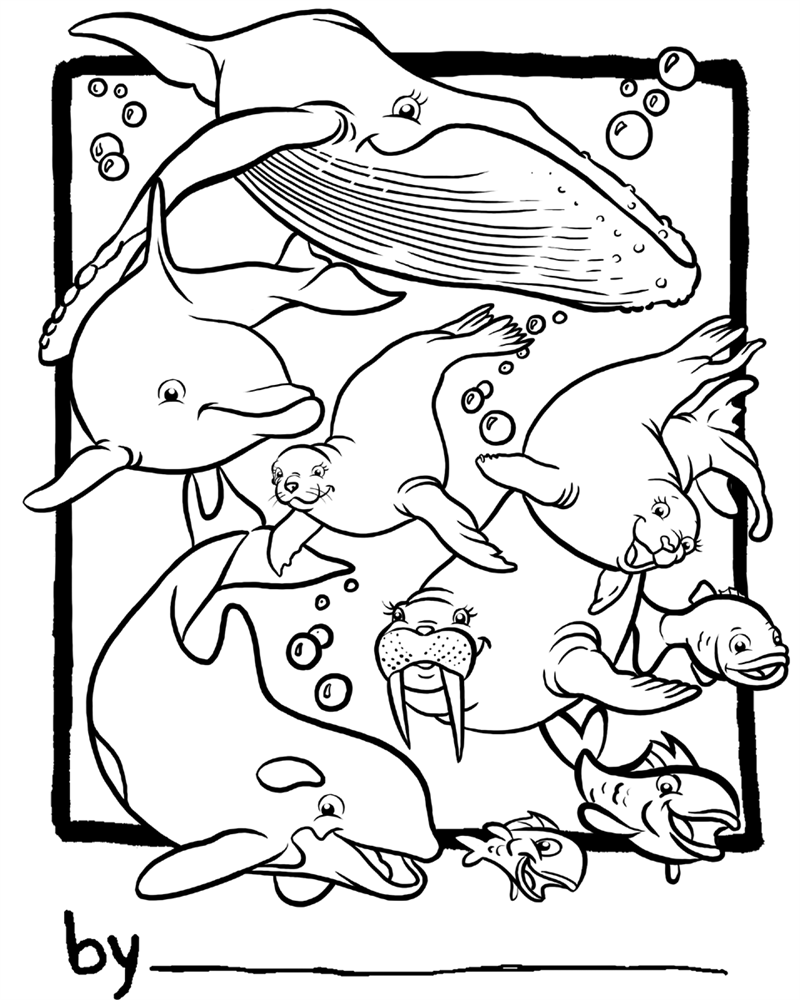 Cute Sea Life Coloring Pages