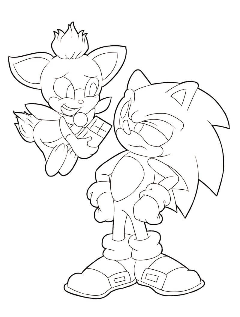 Cute Sonic Coloring Pages