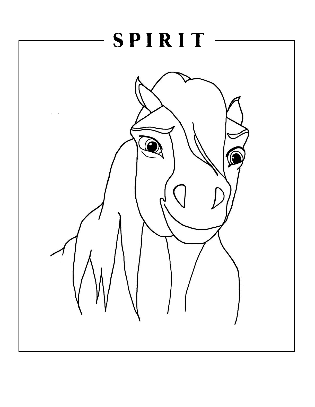 Cute Spirit Coloring Page