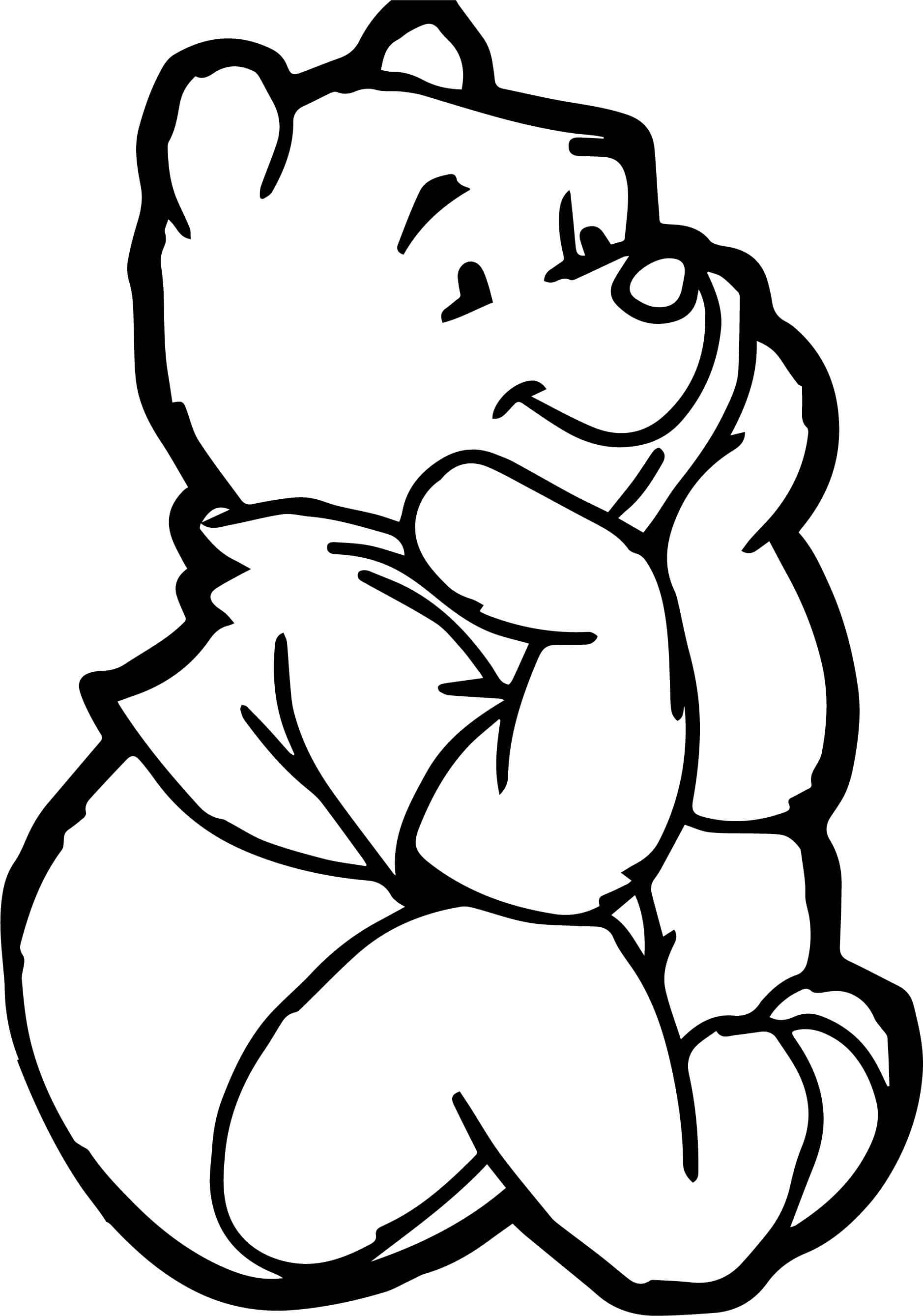 Cute Winnie The Pooh Coloring Pages
