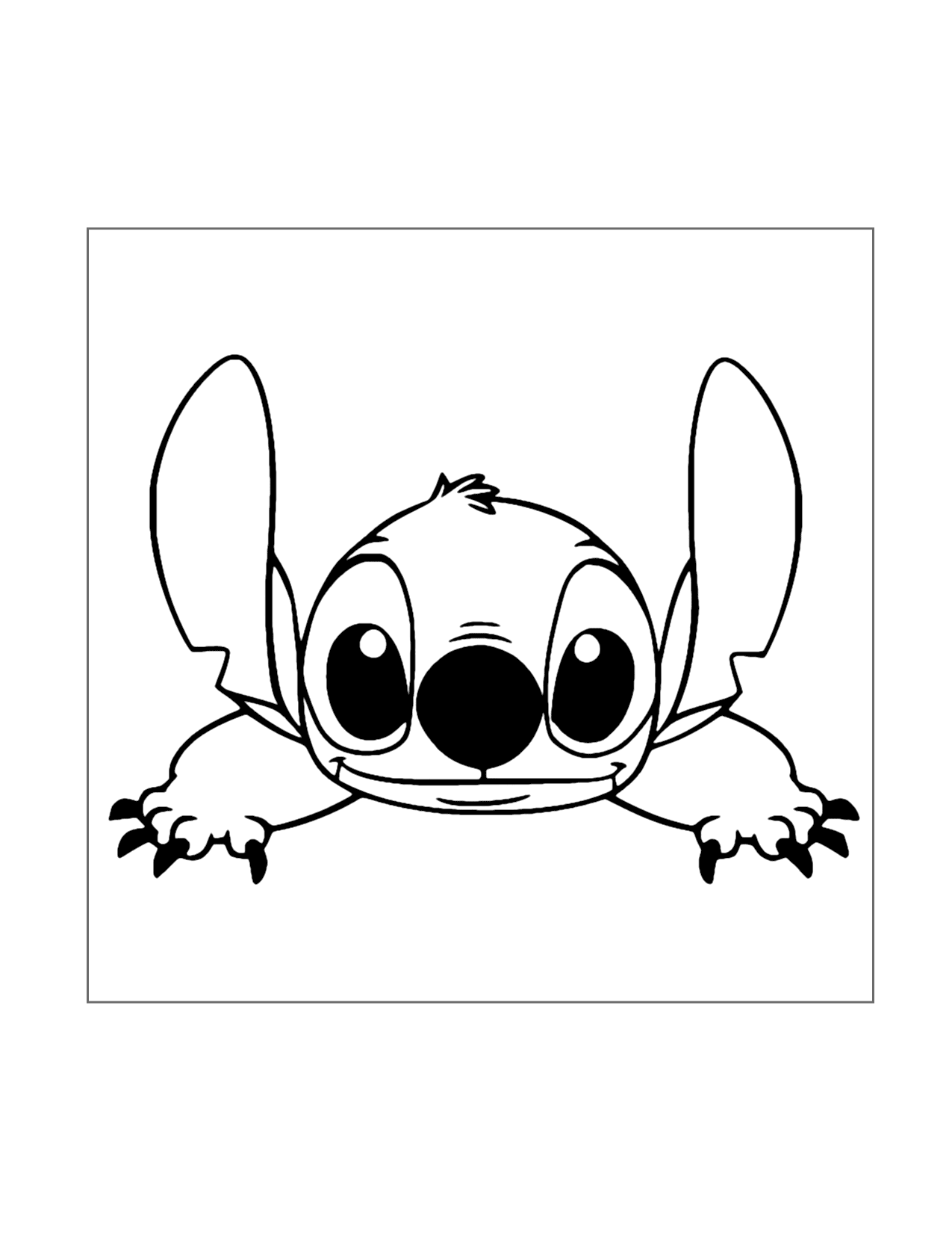 Cutest Stitch Coloring Page