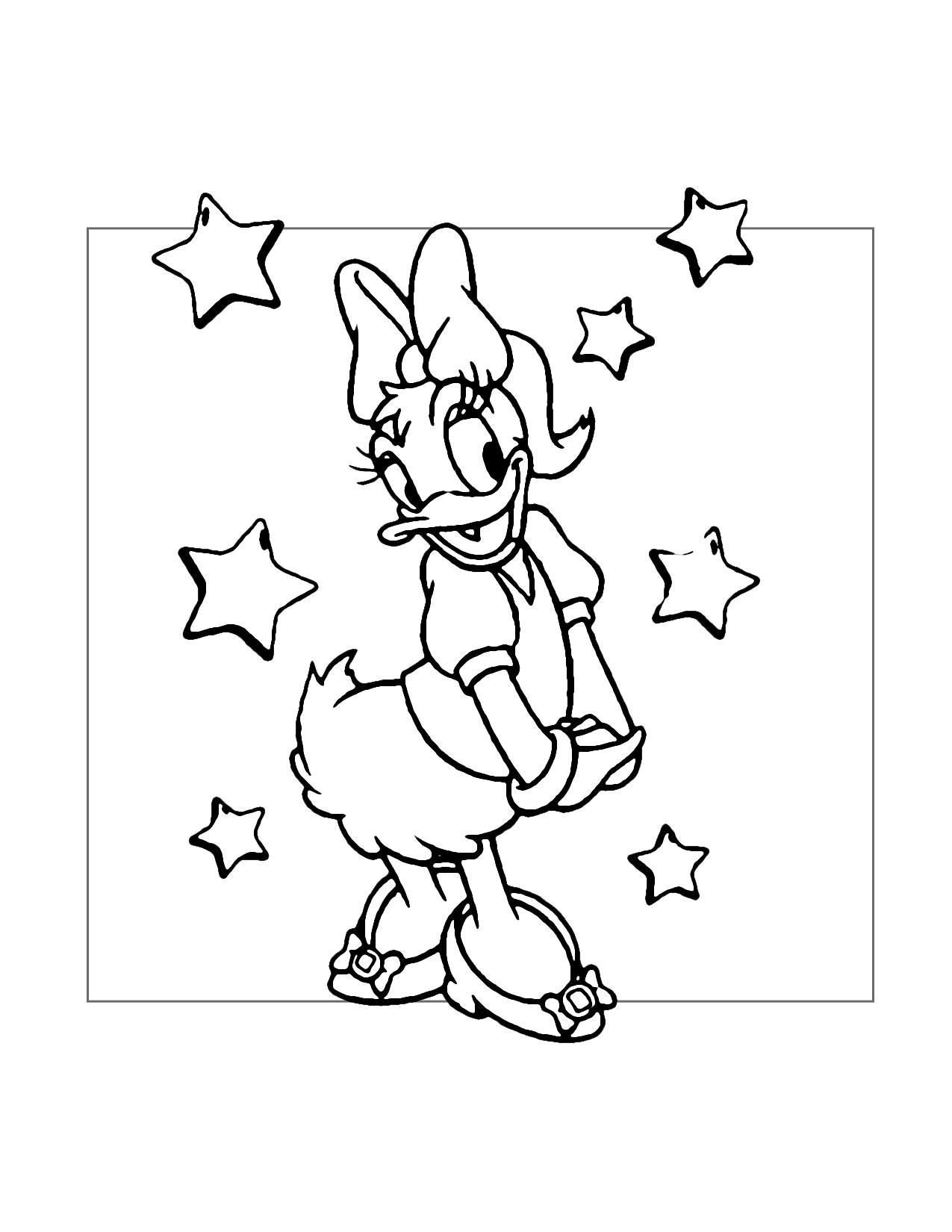 Daisy Duck Coloring Page