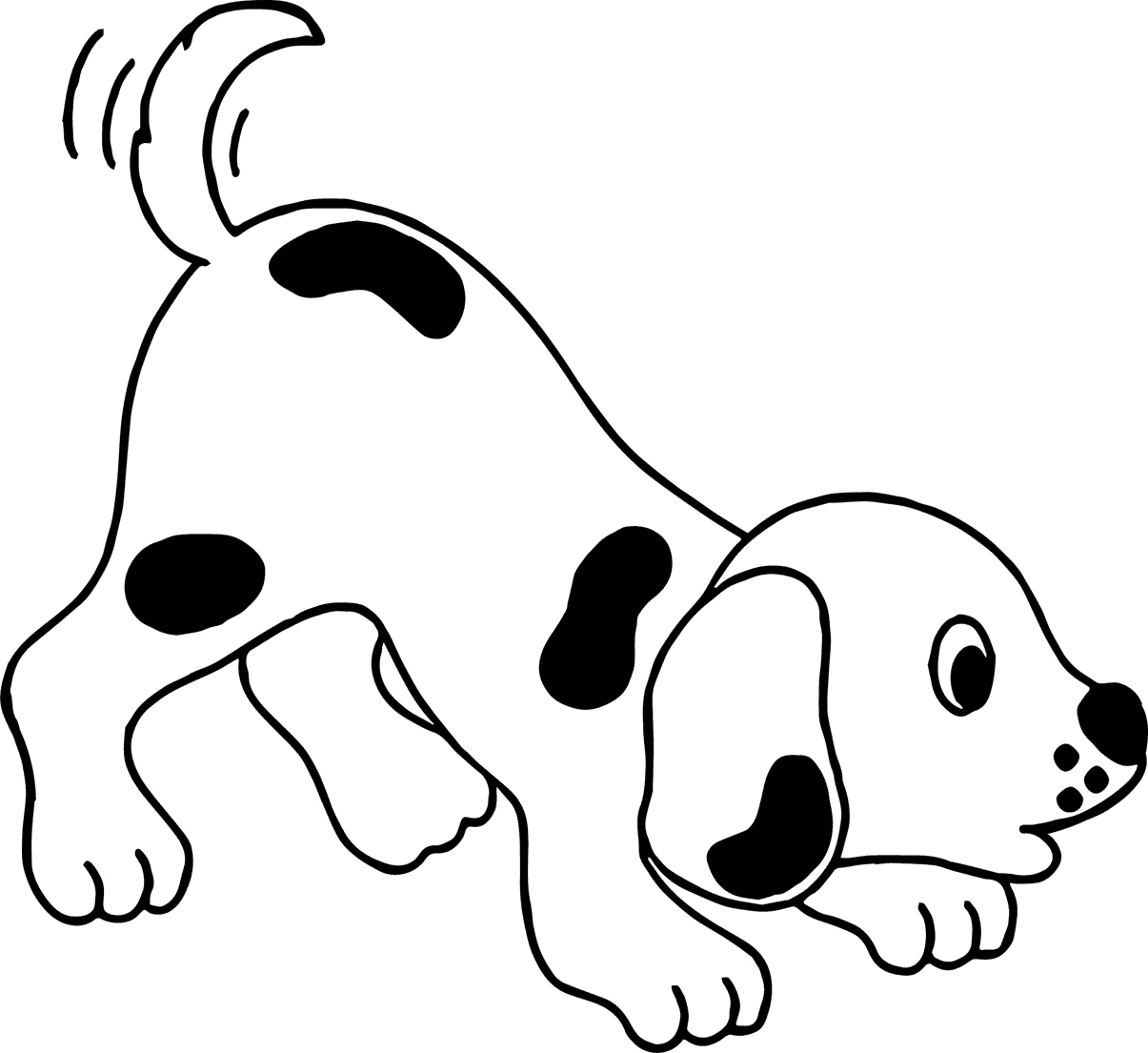 Dalmation Puppy Coloring Page