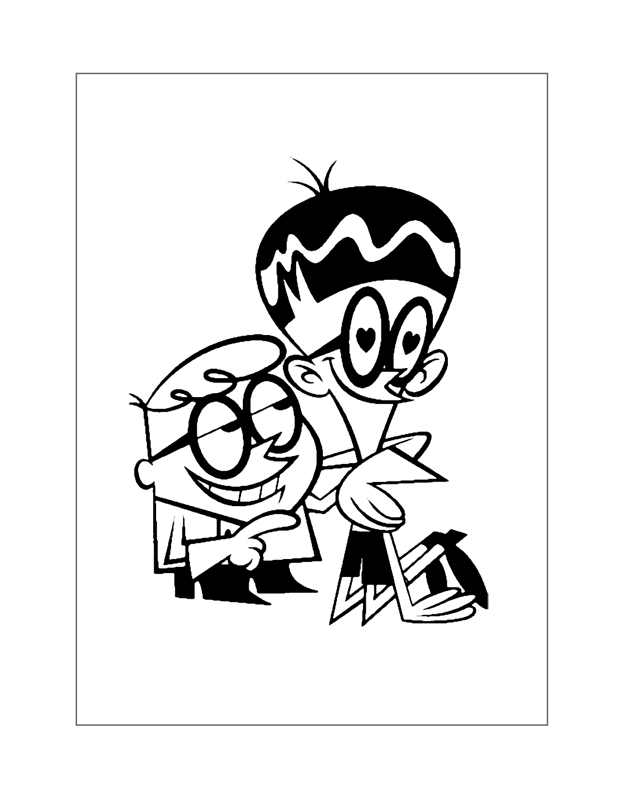 Dexter And Mandark Coloring Page
