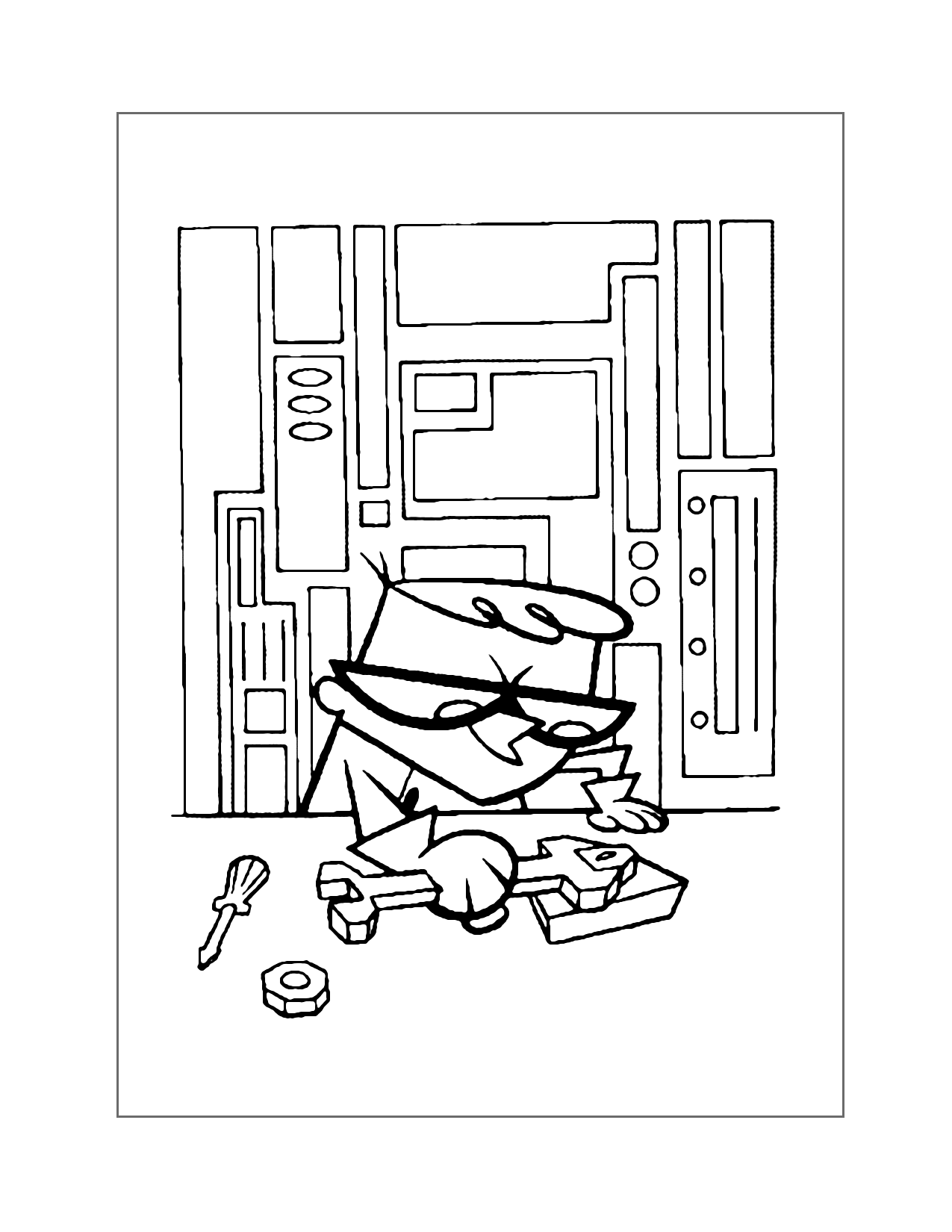 Dexters Laboratory Coloring Page