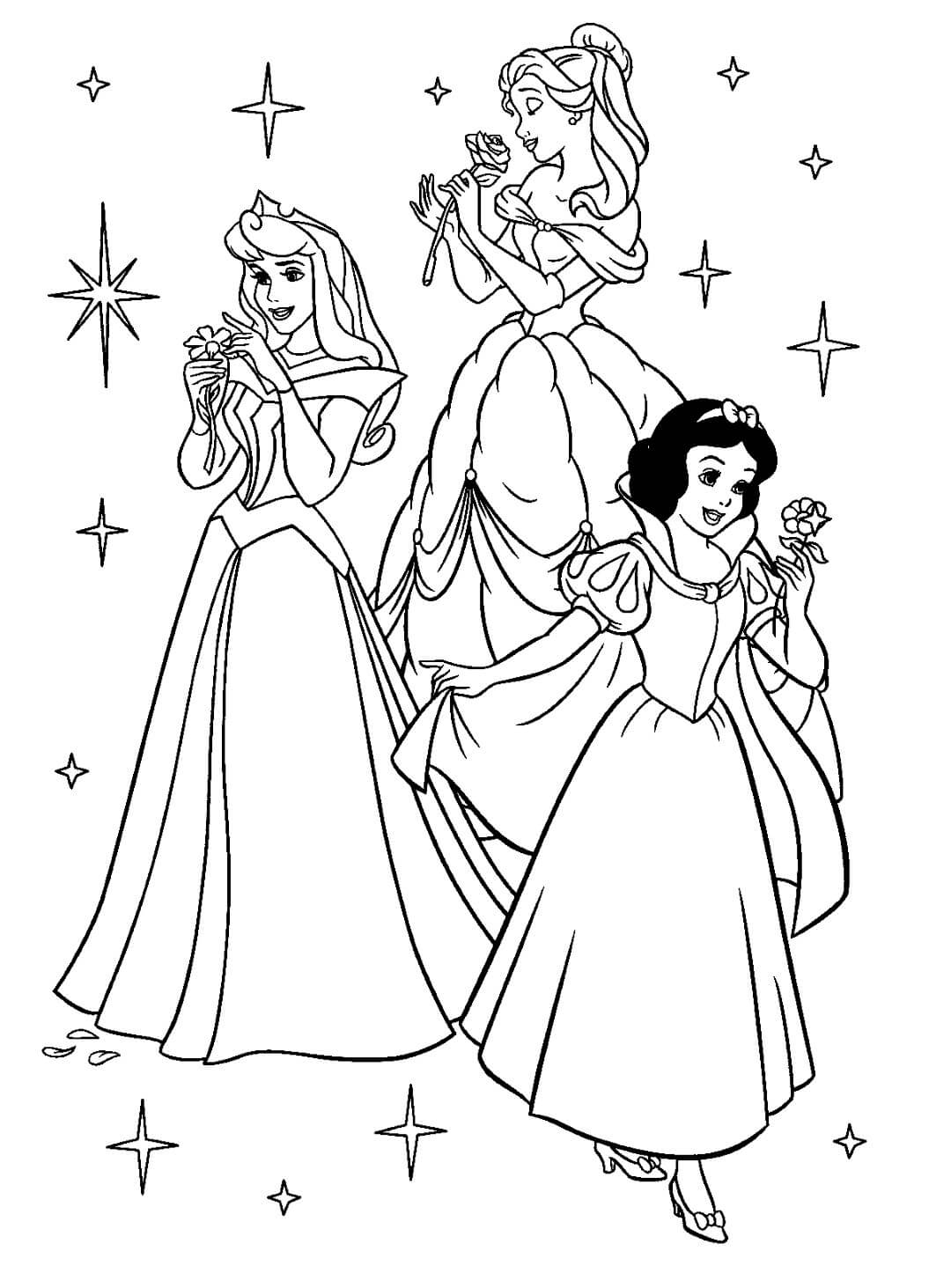 Disney Princess Coloring Pages Free