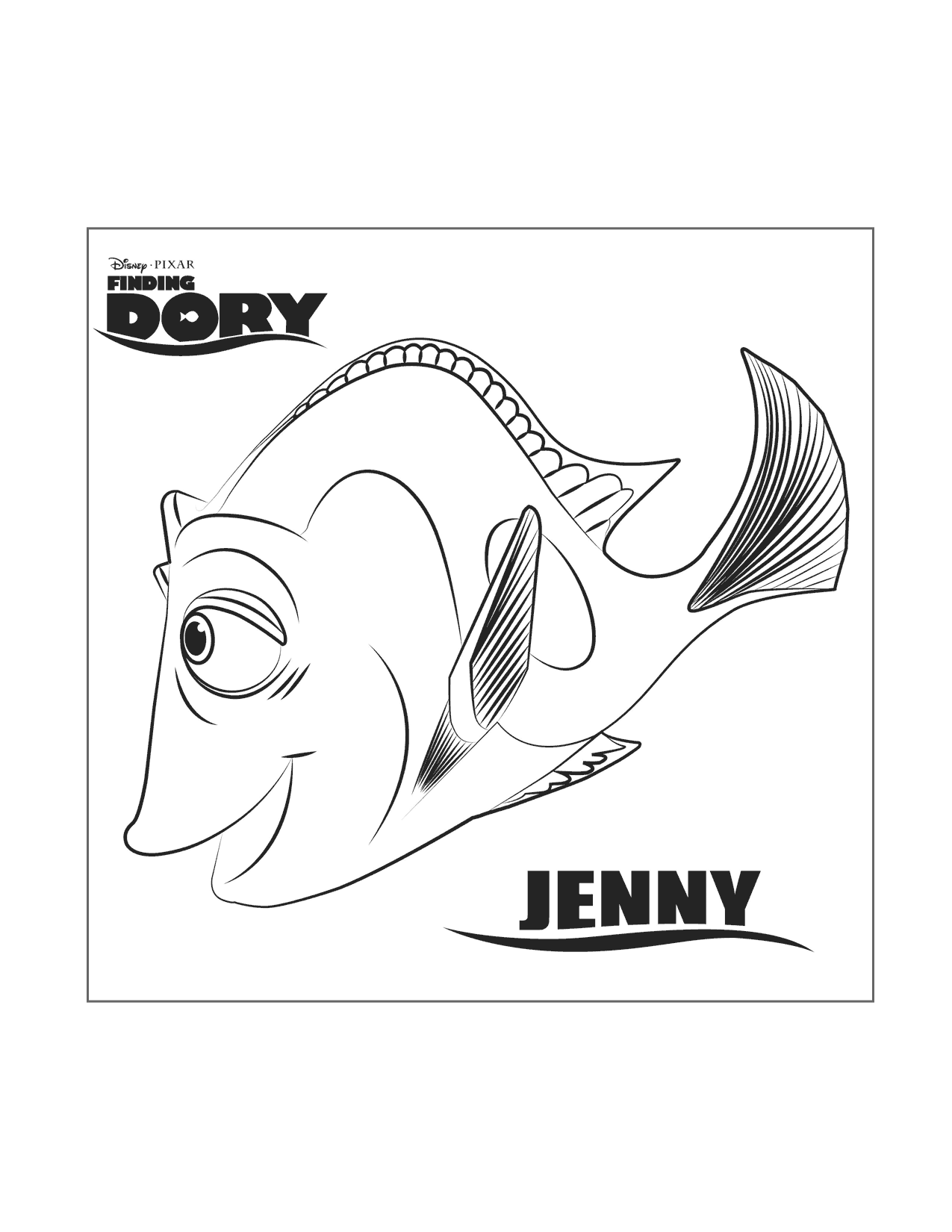 Dorys Mom Jenny Coloring Page