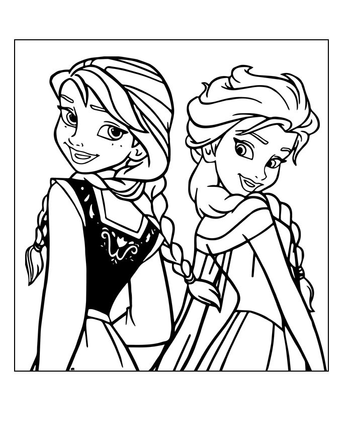 Download Frozen Coloring Elsa And Anna