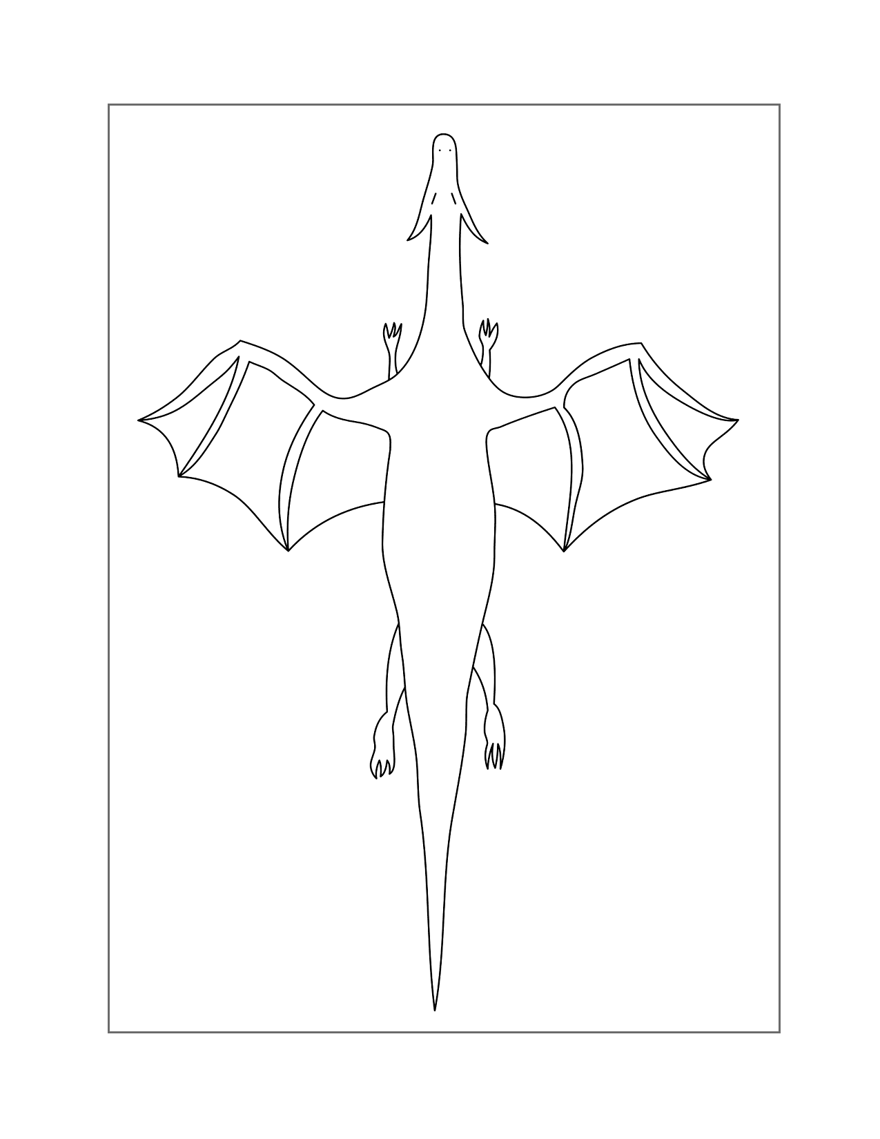 Dragon From Above Coloring Page