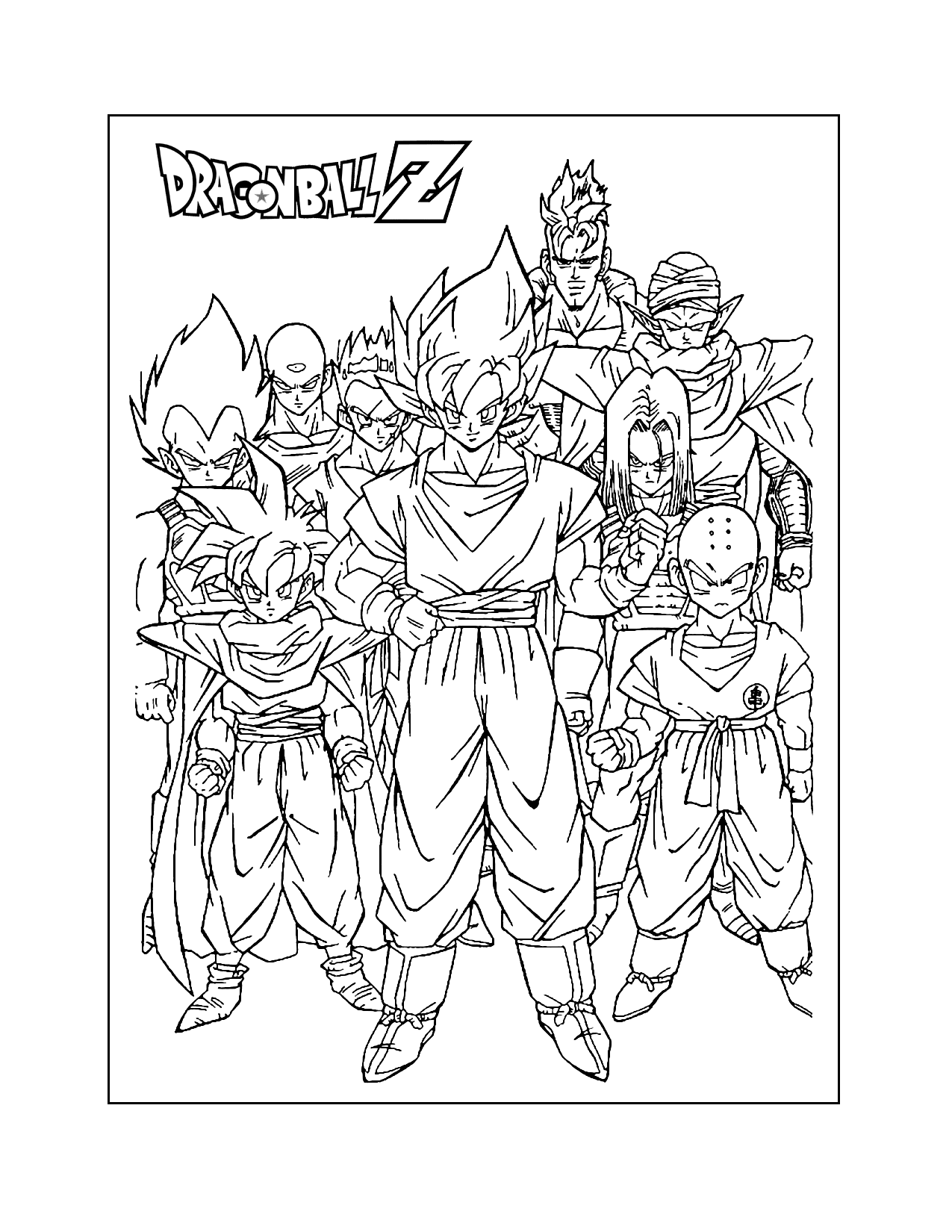 Dragonball Z Coloring Pages