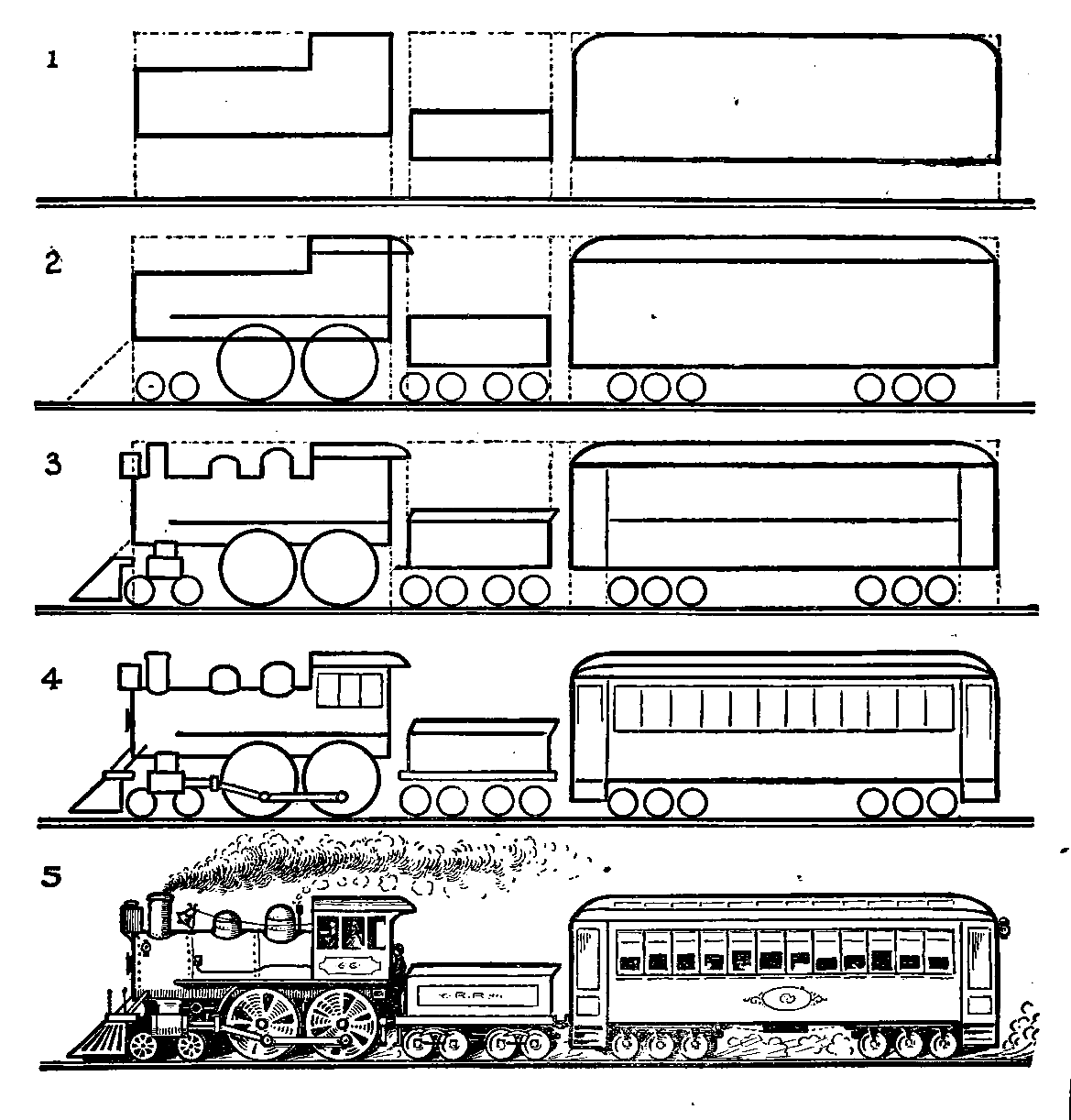 Draw A Train Printable