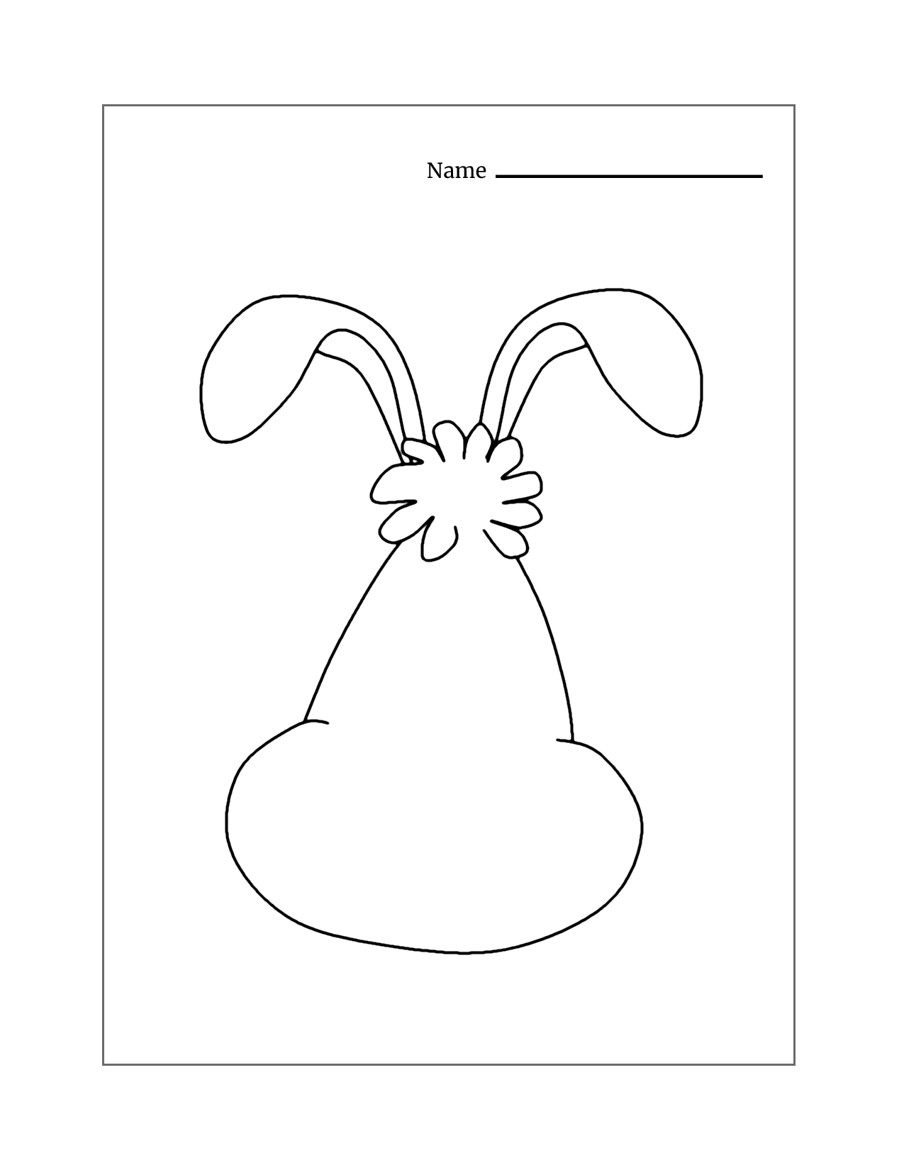 Draw The Rabbit Face Worksheet