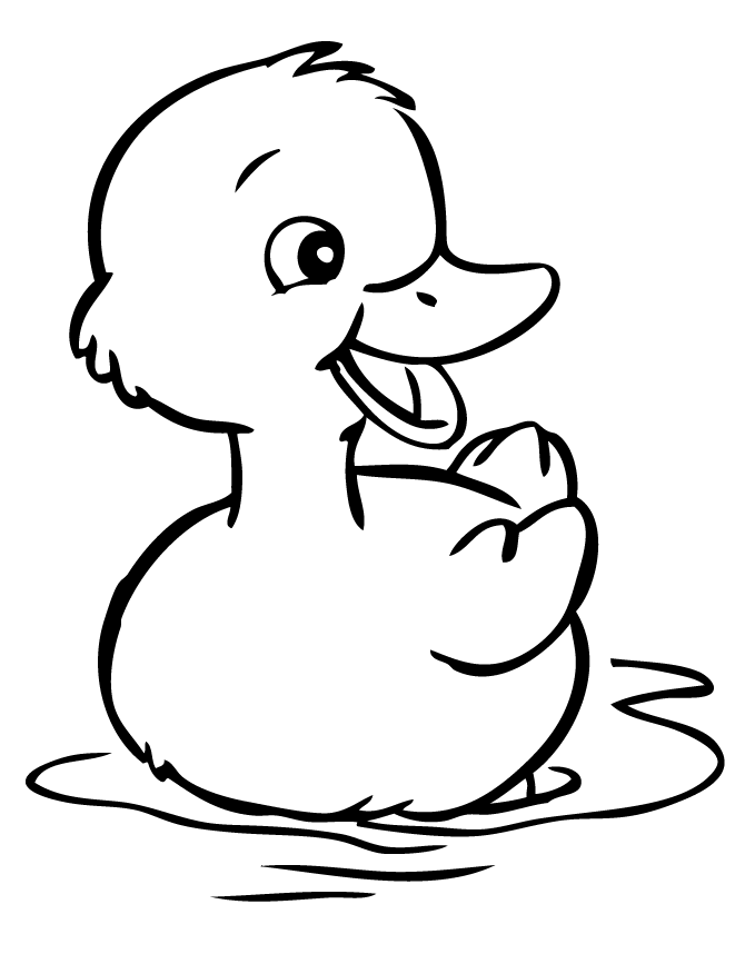 Duckling Animal Coloring Pages