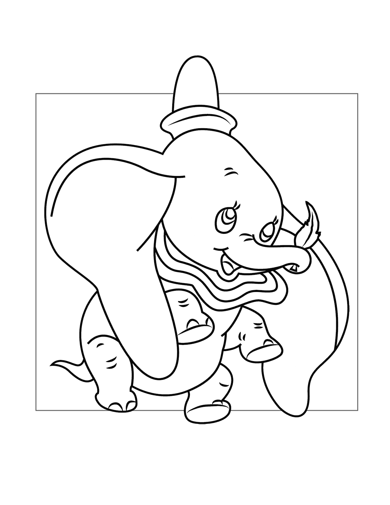 Dumbos Feather Coloring Page