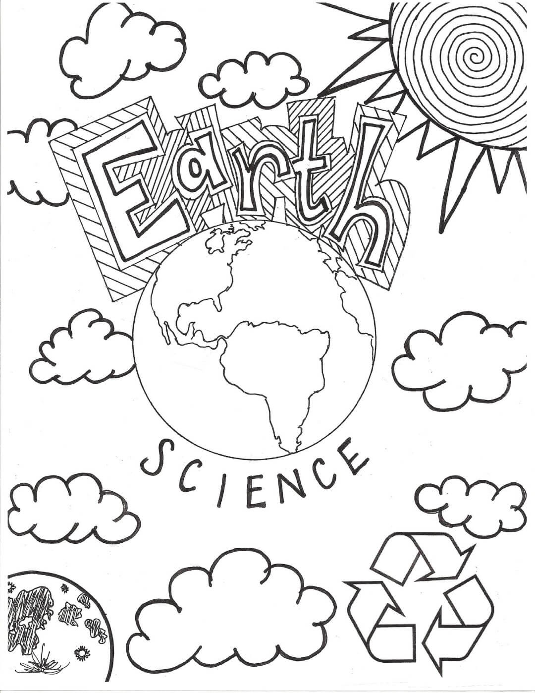Earth Science Coloring Page