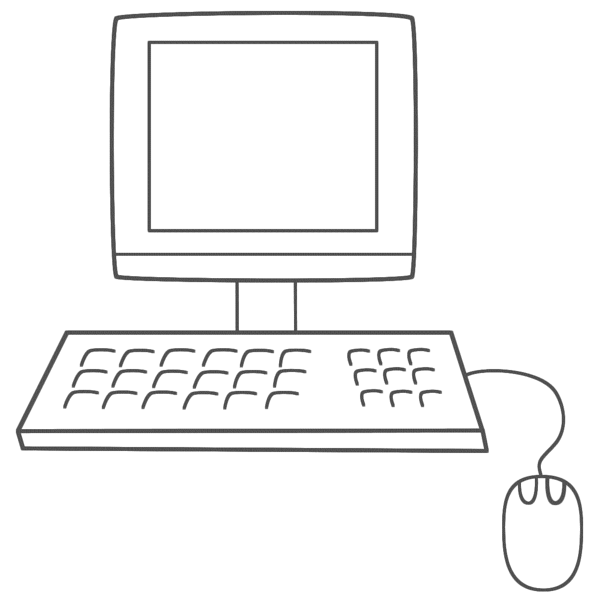 Easy Computer Coloring Pages