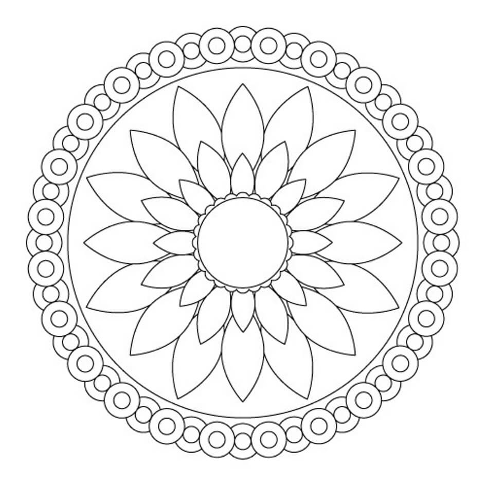 Featured image of post Simple Mandala Coloring Pages Pdf - Some of the designs are quite complicated, and they need quite a lot of skill and effort to if you want to choose mandala prints for your children, you should look for the ones which are a little less complicated and have simpler shapes.