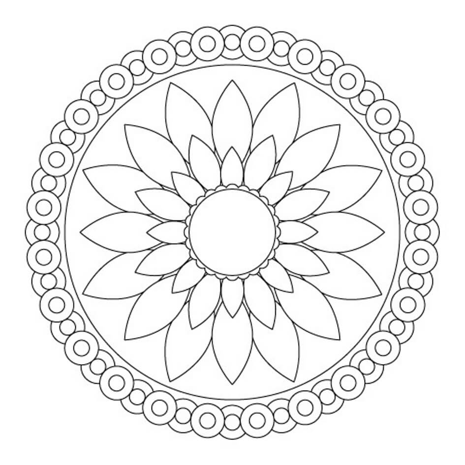 Flower Mandala Coloring Pages – Printable Coloring Pages