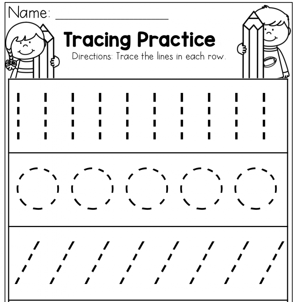 Easy Tracing Practice For Preschool