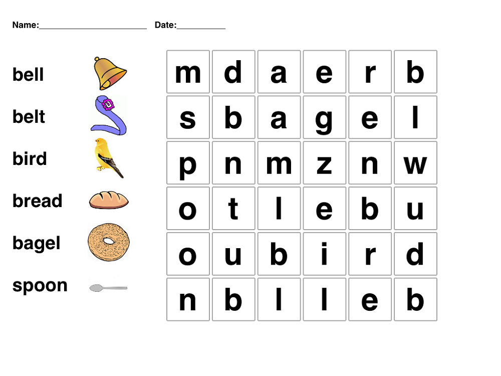 Easy Word Search For Kids2