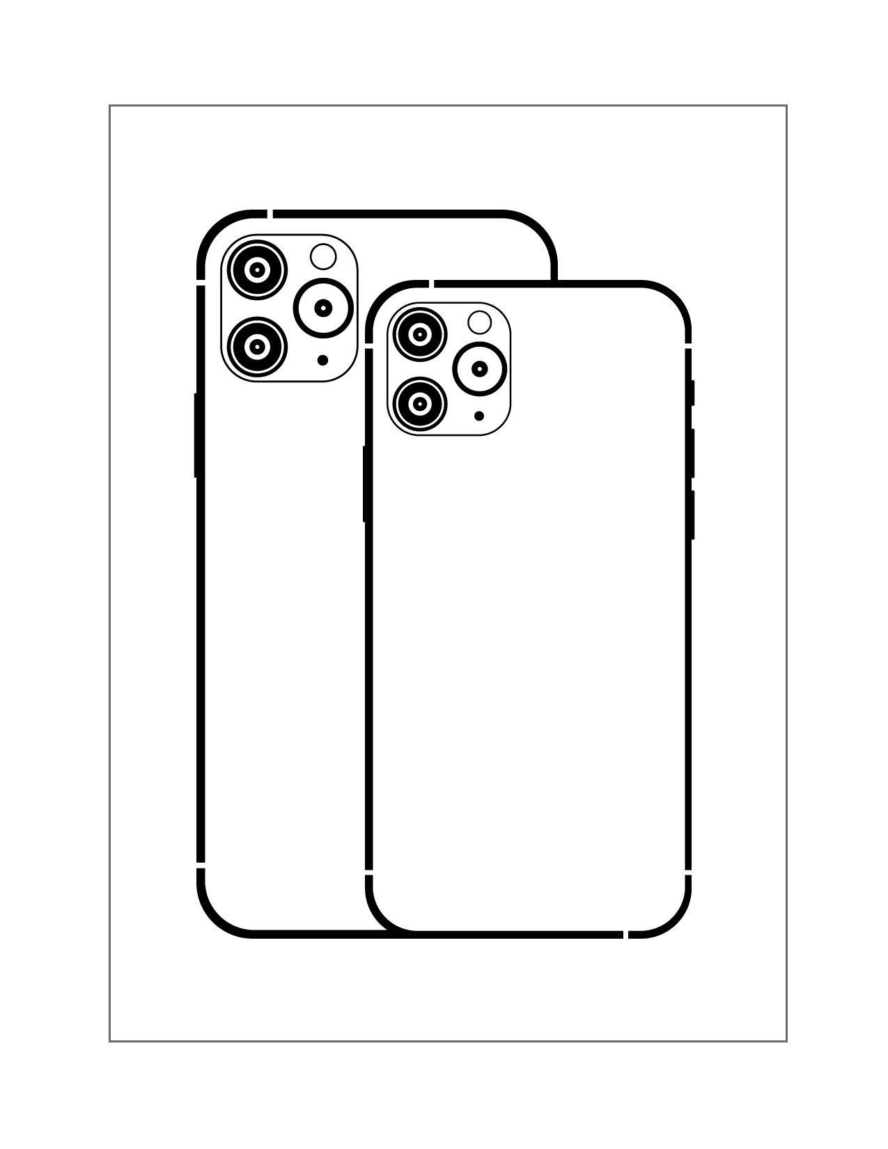 Easy Iphones Coloring Page