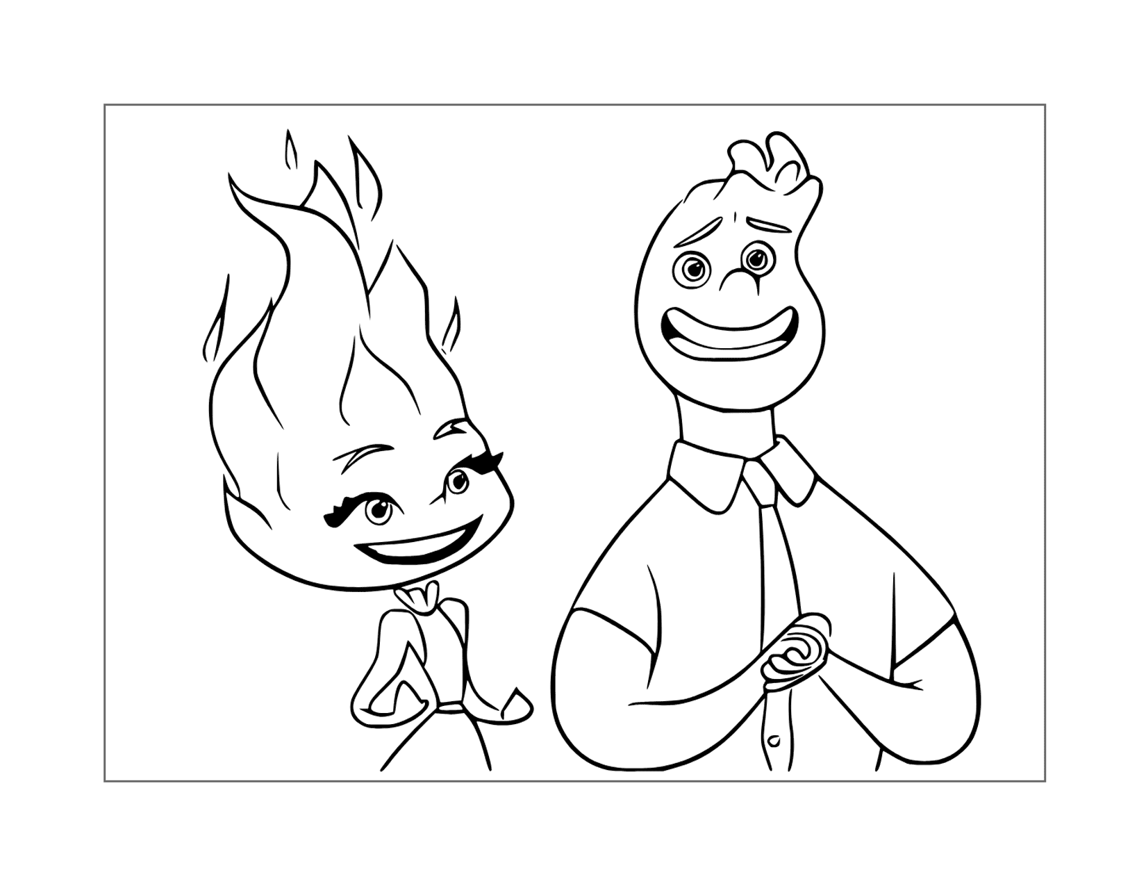 Elemental Coloring Page