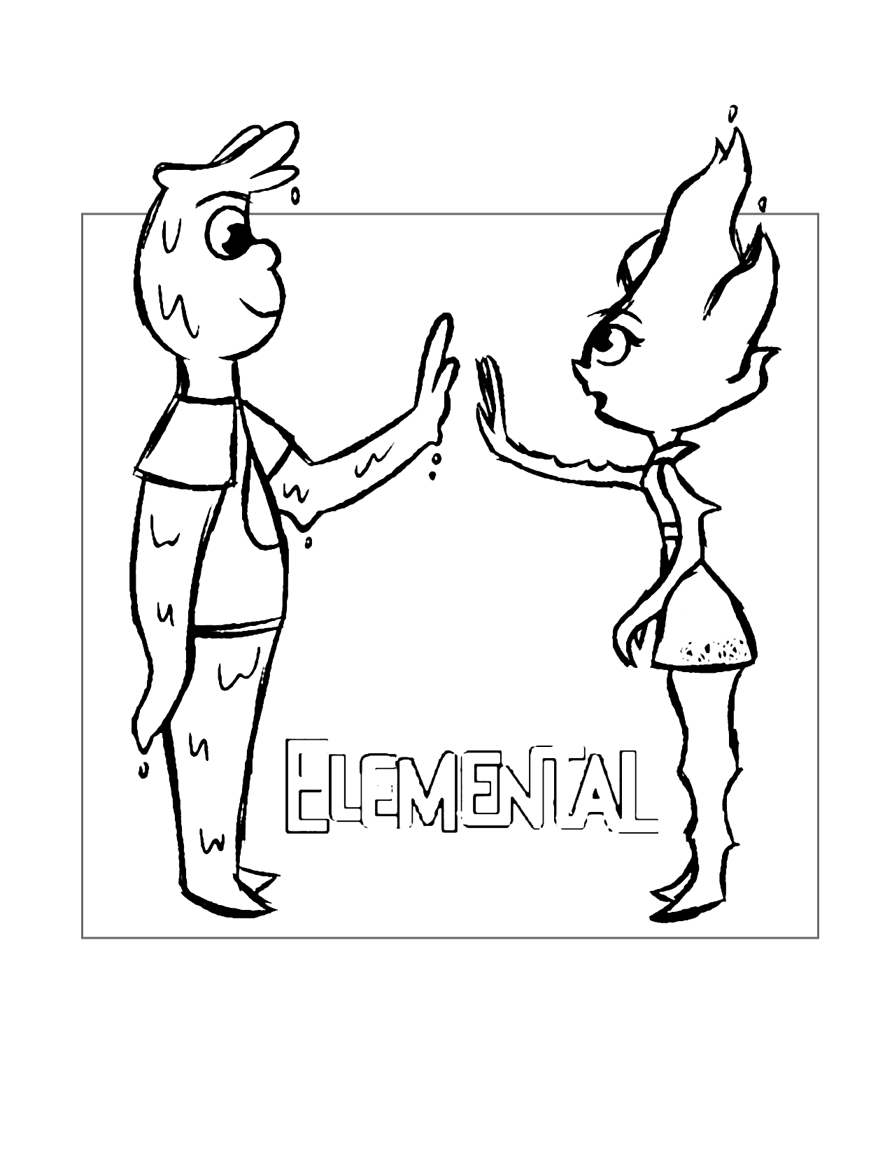 Elemental Coloring Pages