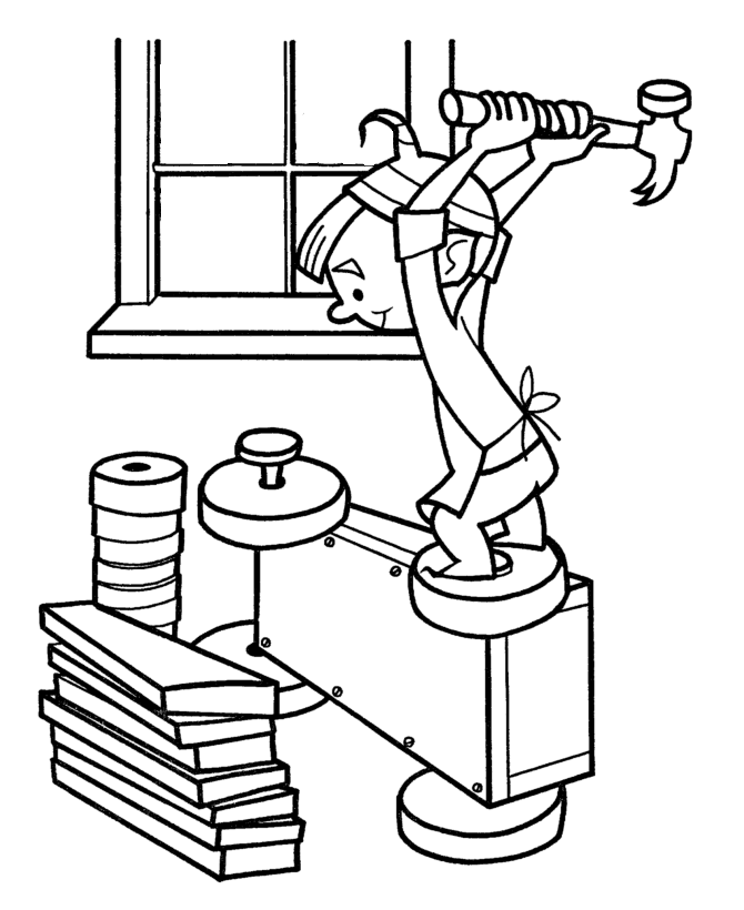 christmas elf coloring pages – coloringrocks