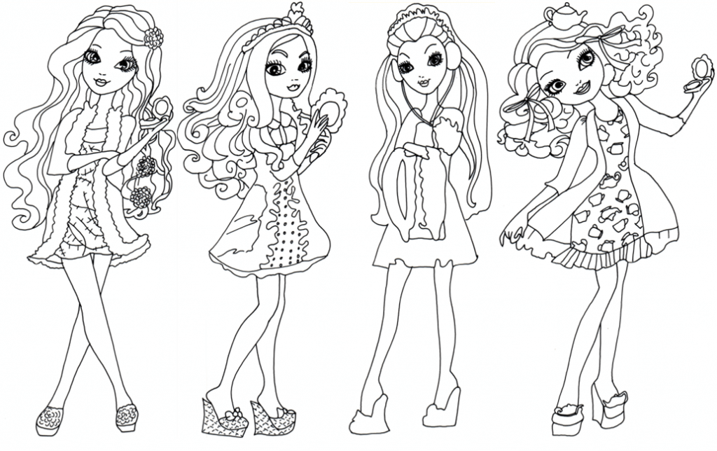 Ever After High Dolls Coloring Pages