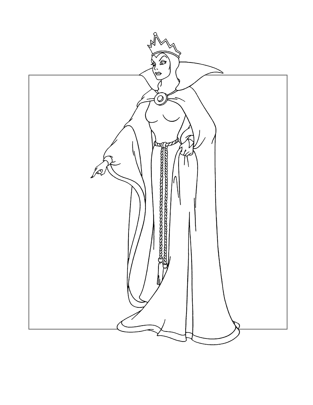 Evil Queen Snow White Coloring Pages