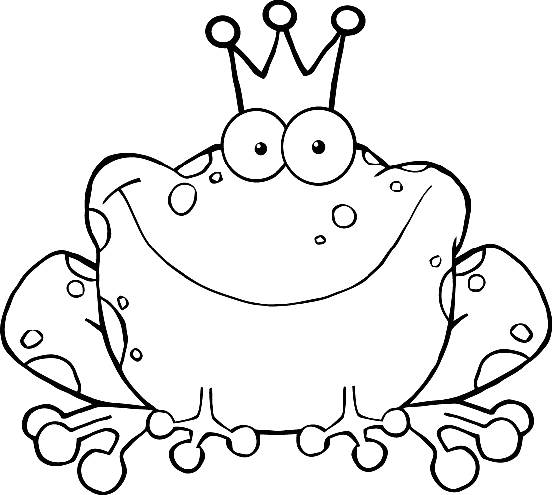 F Is For Frog Coloring Page