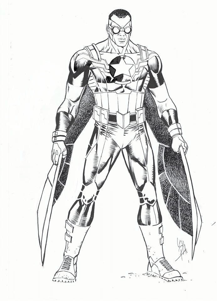 Falcon - Avengers Coloring Pages