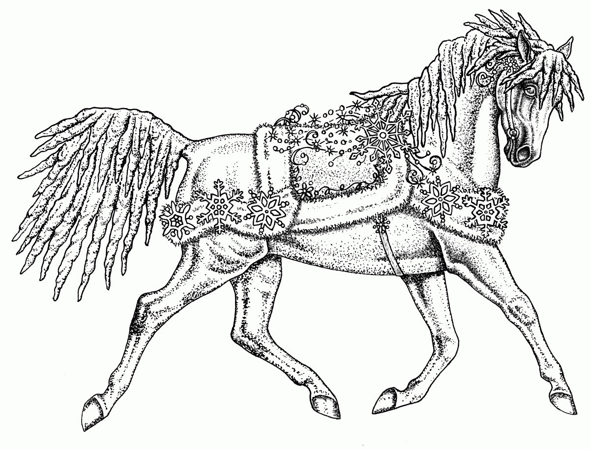 Fancy Horse Coloring Page