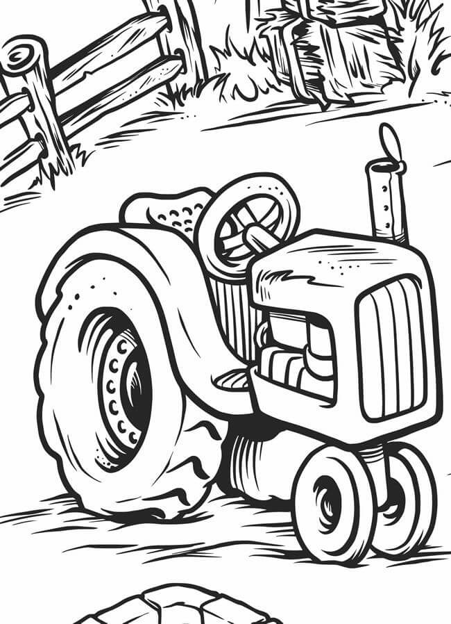 Farm Tractor Coloring Pages