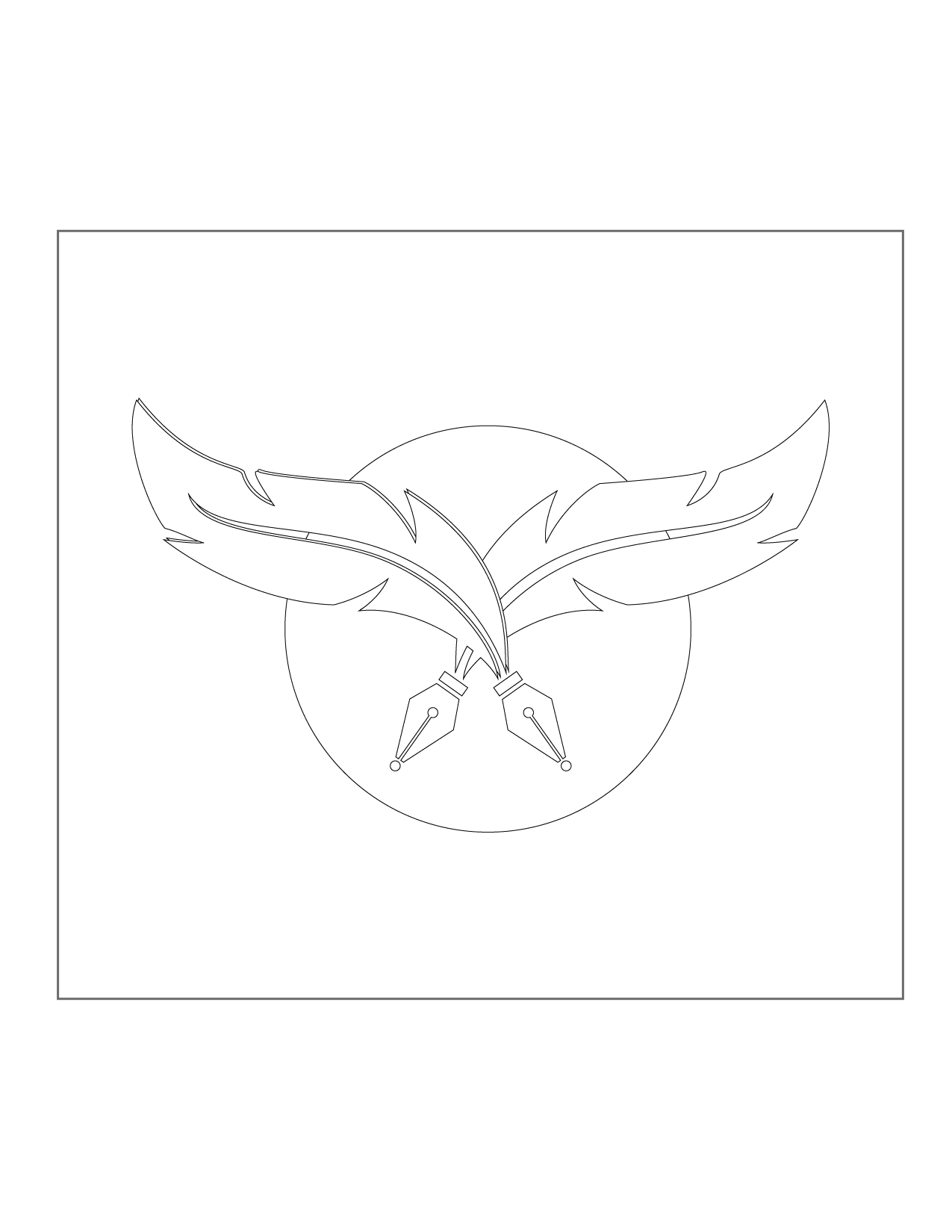 Feather Quille Coloring Page