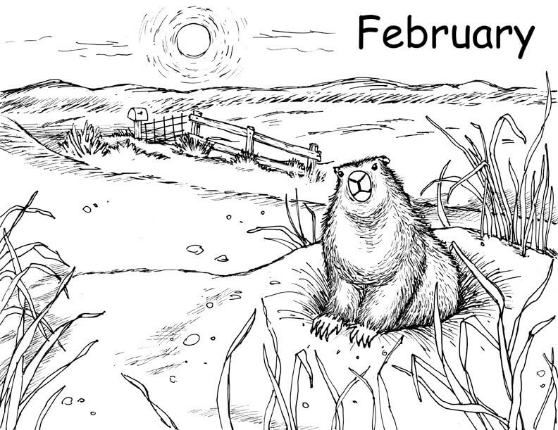 February Groundhog Day Worksheet
