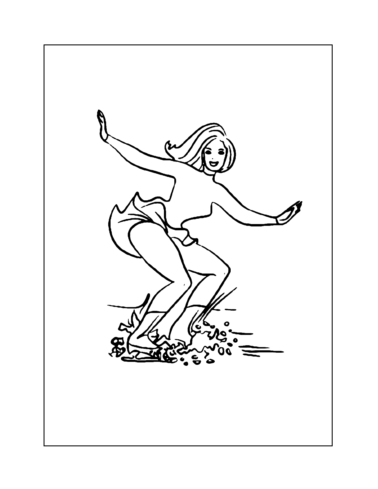 Figure Skating Coloring Page