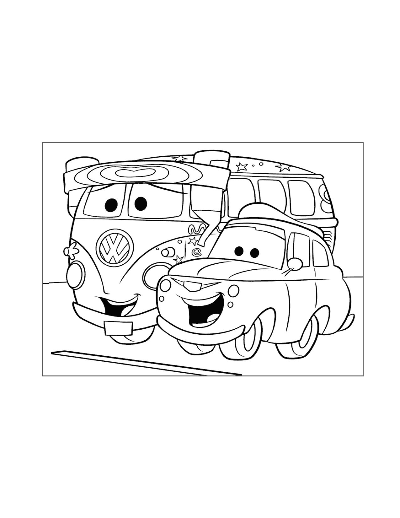 Fillmore Cars Coloring Page