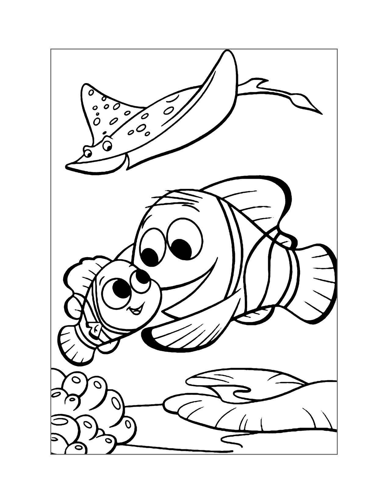 Finding Nemo Mr Ray Coloring Page