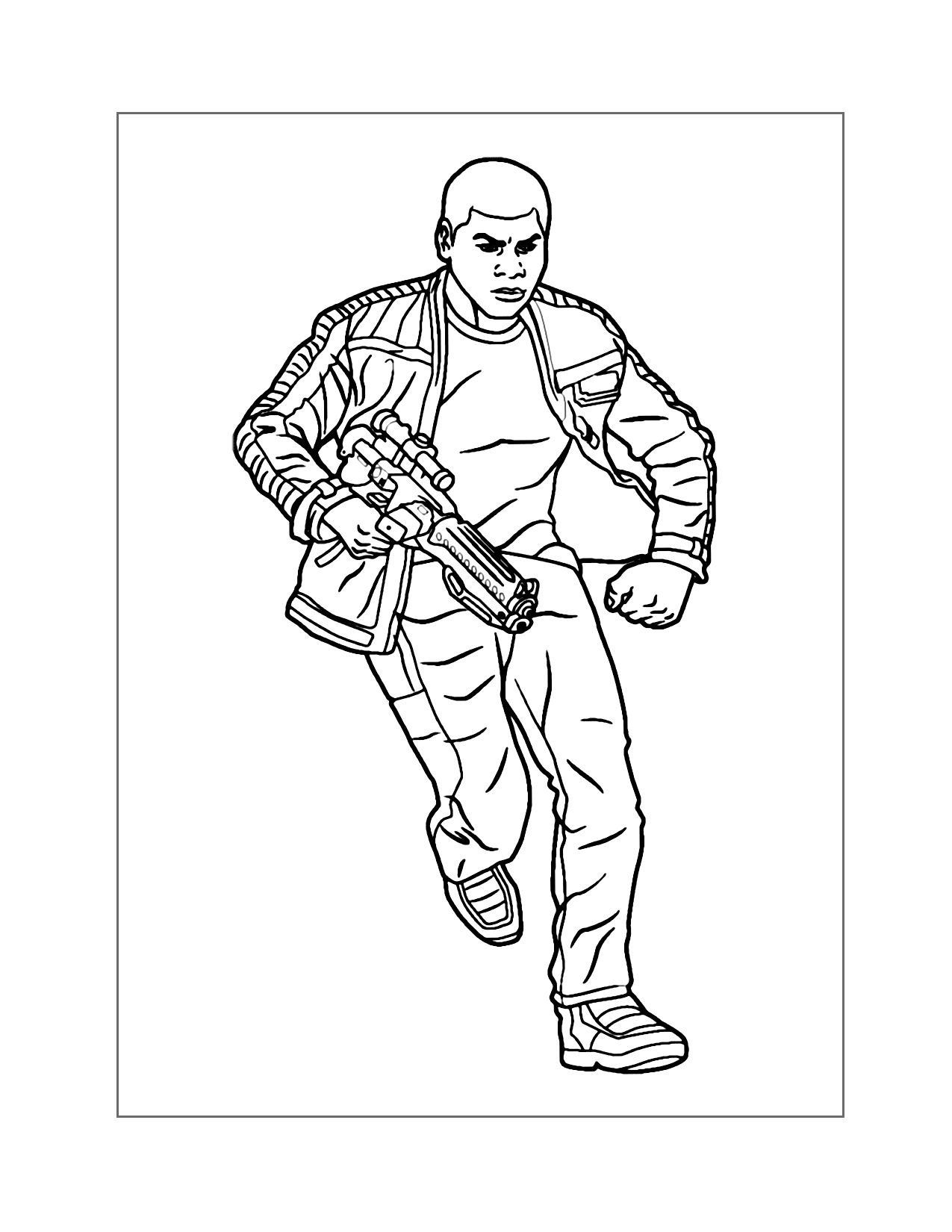 Finn Star Wars Coloring Page
