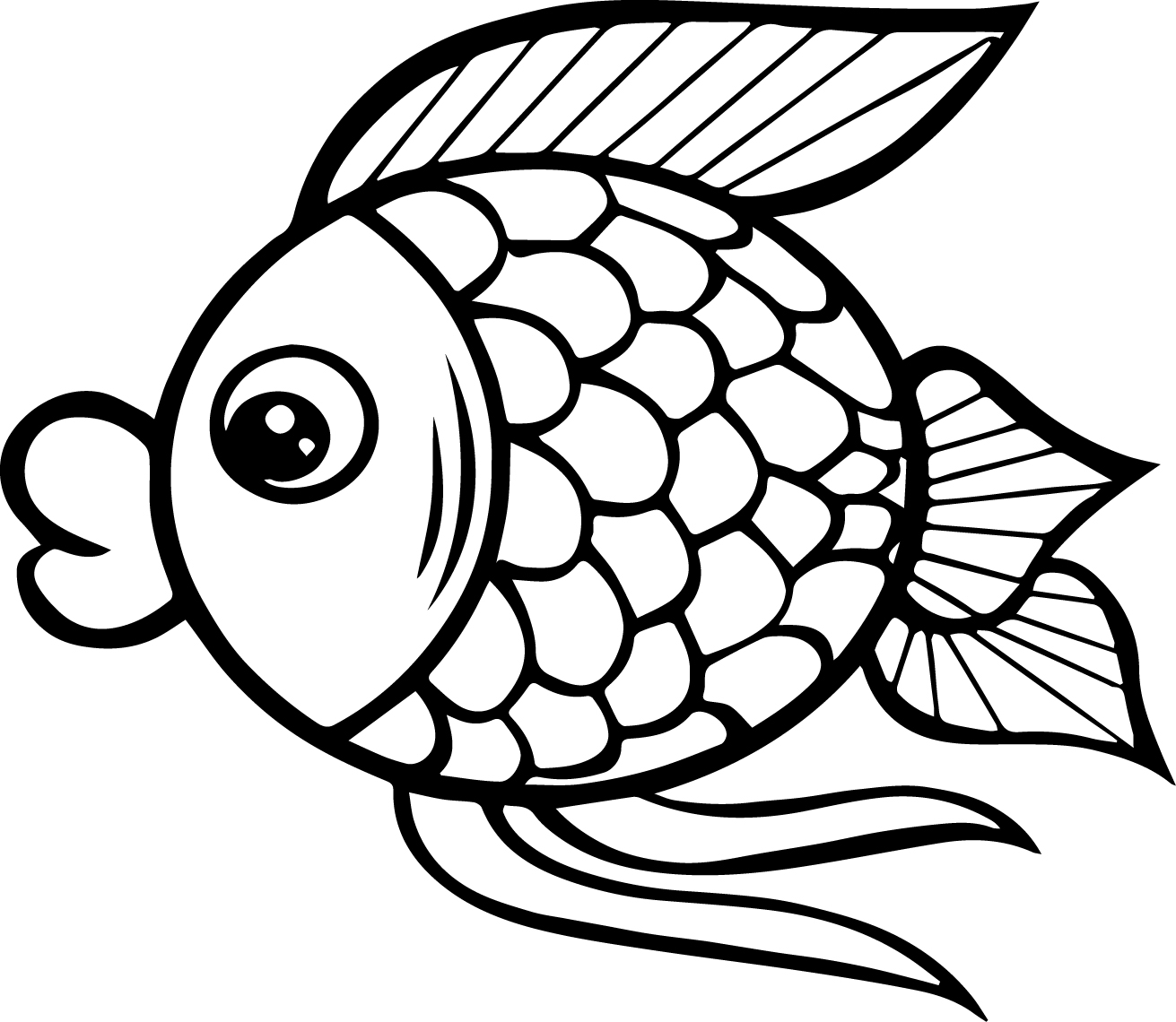 Fish Preschool Coloring Pages