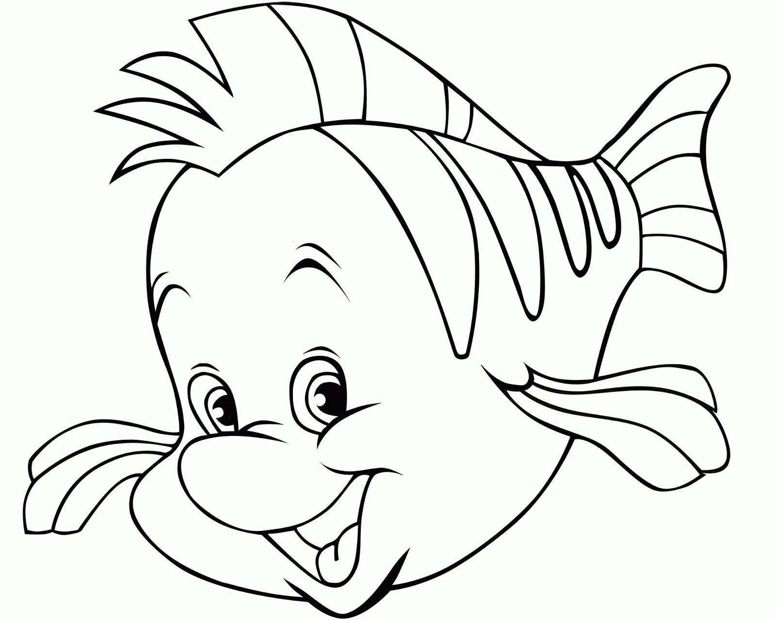 Flounder Fish Coloring Pages