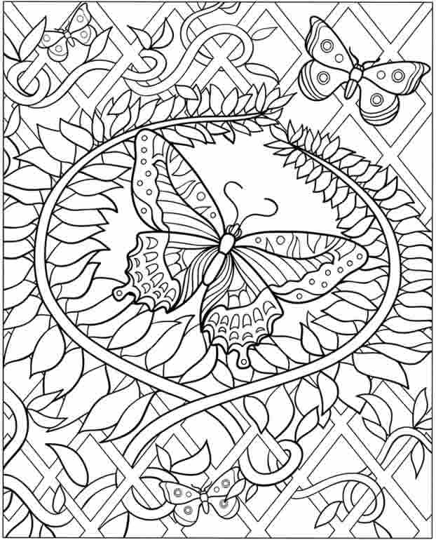 96 Top Complex Butterfly Coloring Pages Pictures