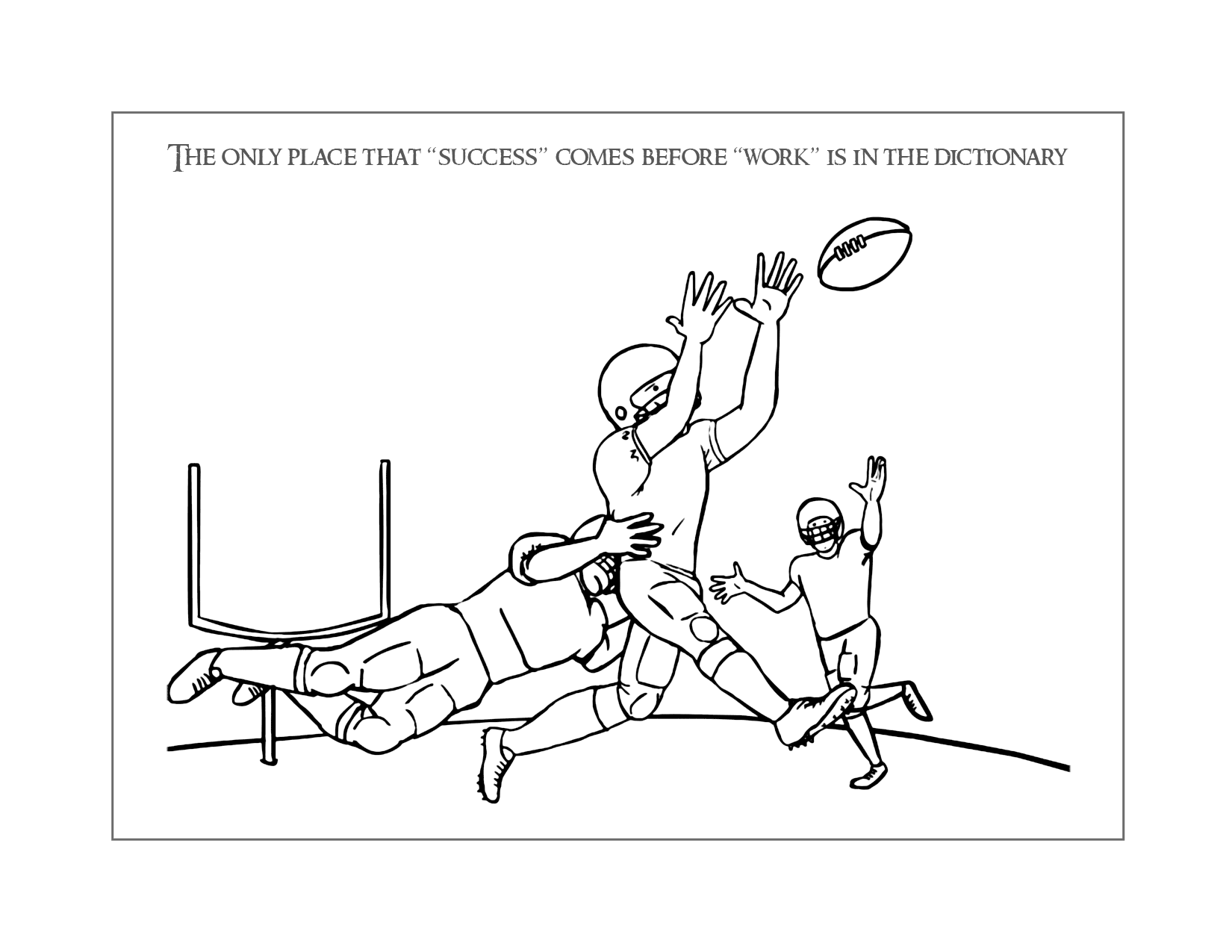 Football Game Saying Coloring Page
