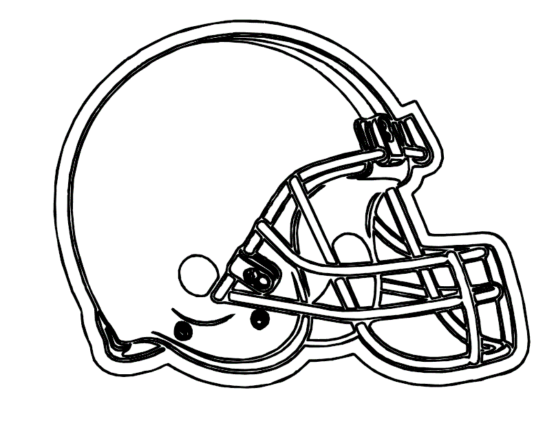 Football Helmet Coloring Pages Cleveland Browns