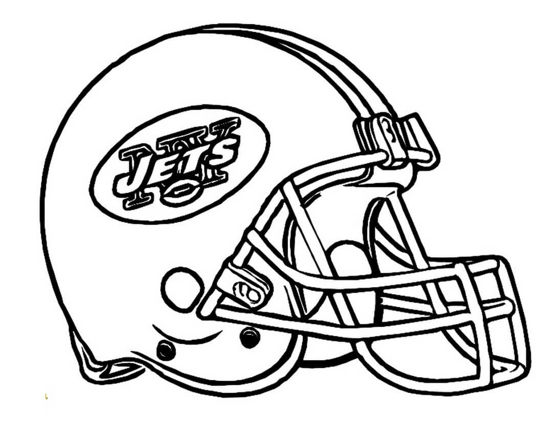 Football Helmet Coloring Pages - New York Jets