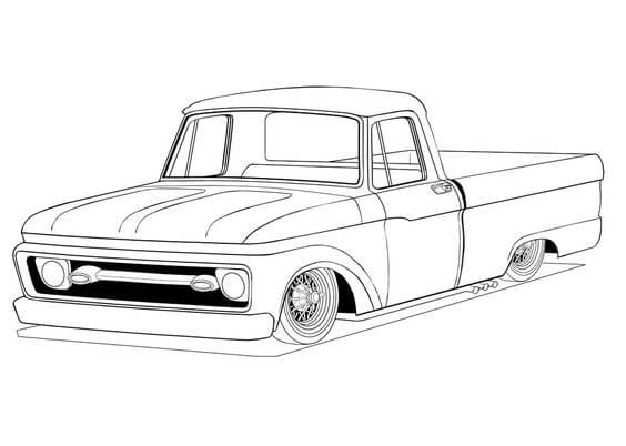 Ford Truck Car Coloring Pages